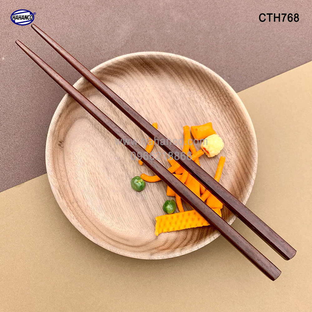 Đũa gỗ Trắc vuông xuất Nhật dành riêng cho bé (1 đôi) tập gắp làm quen với đôi đũa (CTH768) tạo thói quen dùng đúng đồ của mình - an toàn sức khỏe - không chất độc hại