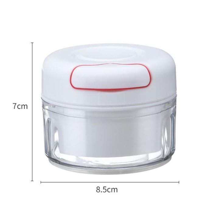 Dụng cụ xay tỏi ớt hành kéo tay đa năng, máy xay tỏi cầm tay Hiệu Mini FOOD Chopper