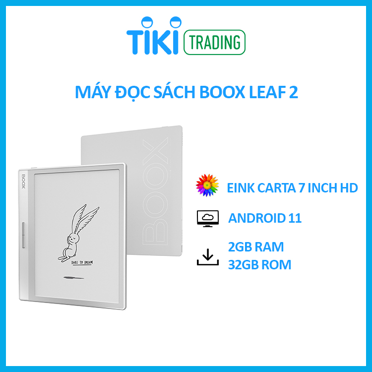 Máy đọc sách Boox Leaf 2 - Hàng Chính Hãng