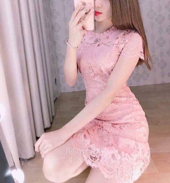 Đầm body ren ngắn