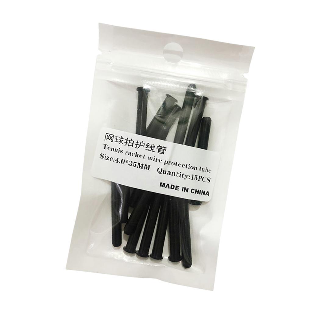 15x Tennis Racket Grommets Racquet Eyelets String Protection Tubes 4x35mm