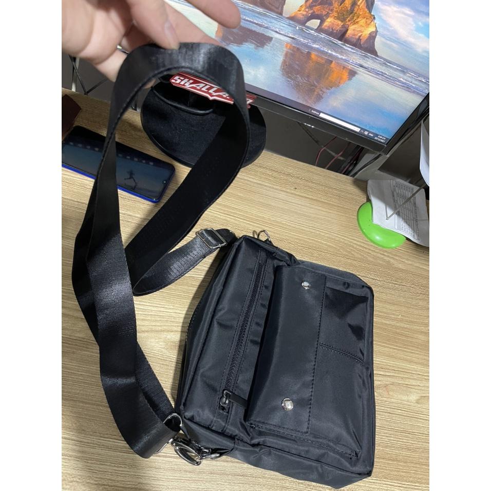 Túi Đeo Chéo học sinh kết hợp Balo UNISEX vải Dù Self-Design Four tặng bọc căn cước