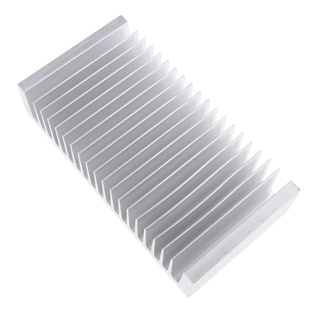 Premium Aluminum Heat Sink Cooling Fin Silver for LEDs Power Amplifiers