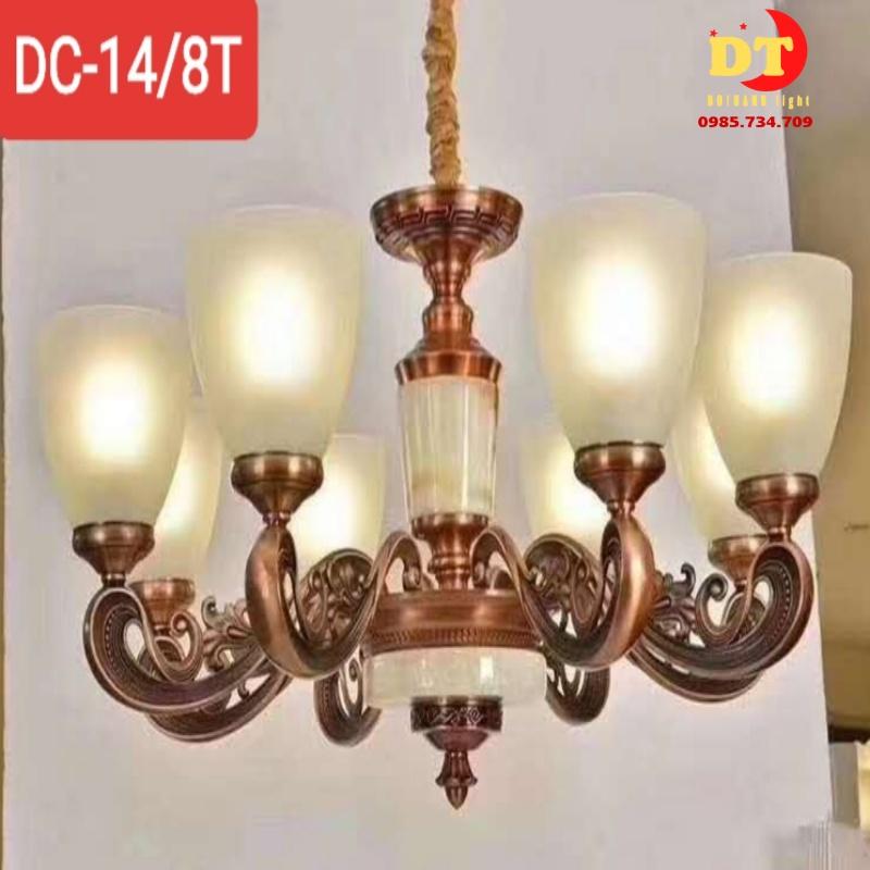 Đèn chùm  hiện đại tân cổ điển DOTHANH LIGHT 14, lắp phòng khách sang trọng cao cấp DCN