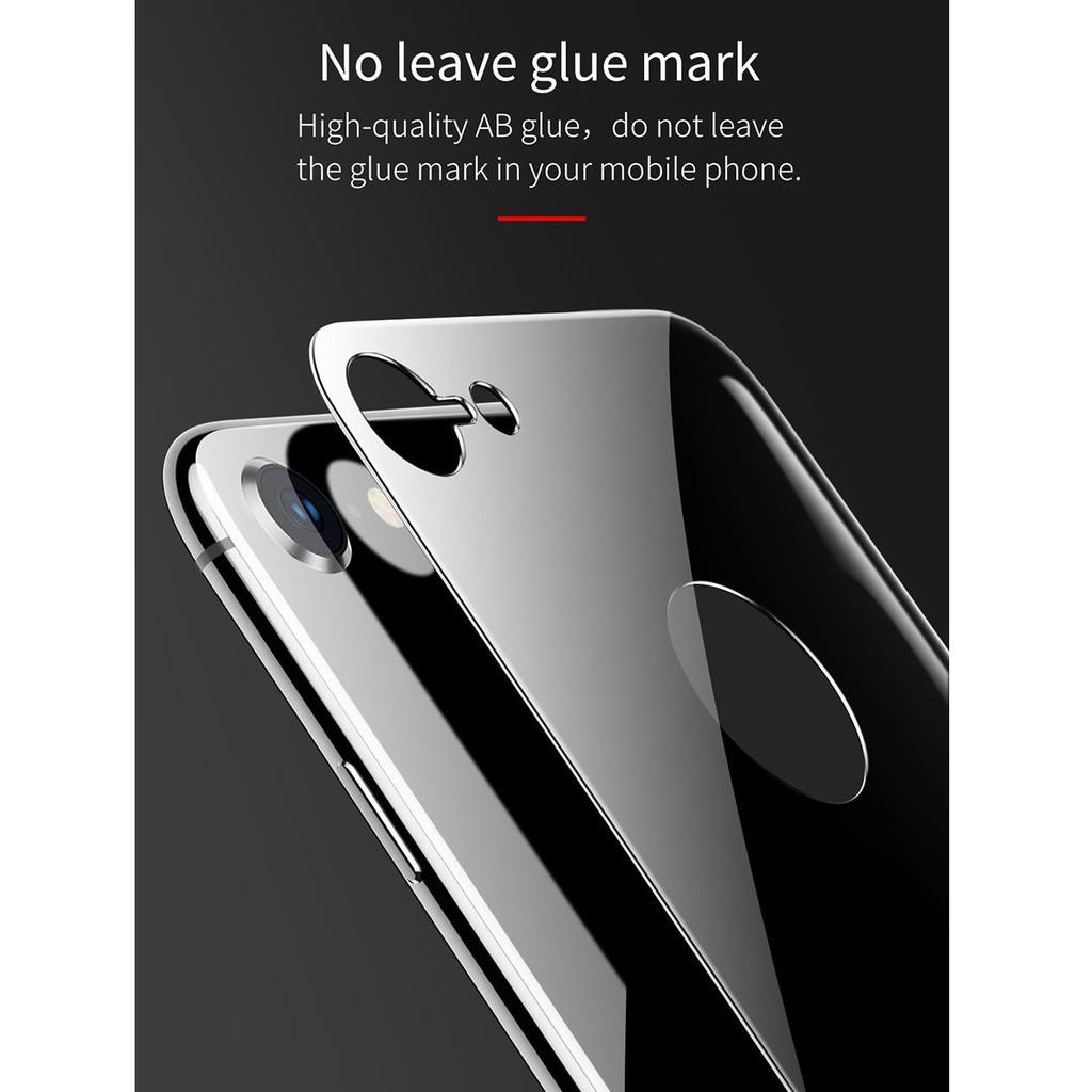 Kính cường lực dành cho iphone 8 plus mặt sau 4D ARC chính hãng Baseus