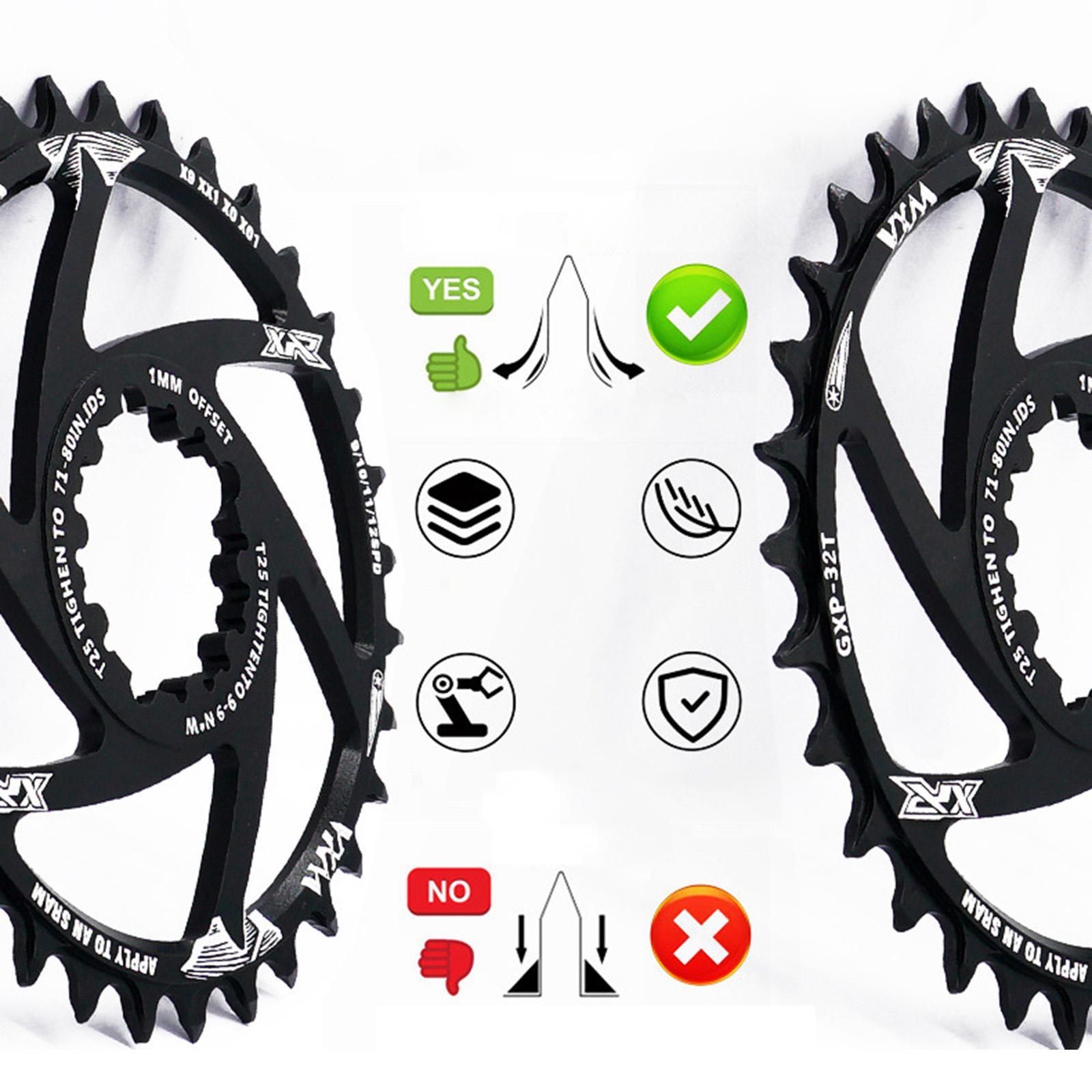 Durable 8 9 10 11 12 Speed Bike Chainring BCD 30-40T for  Road Bike 30T