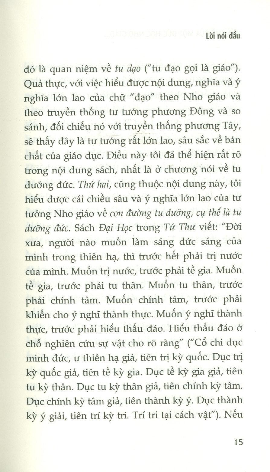 Khả Thể Của Một Đức Học Nho Giáo Trong Sách Tứ Thư