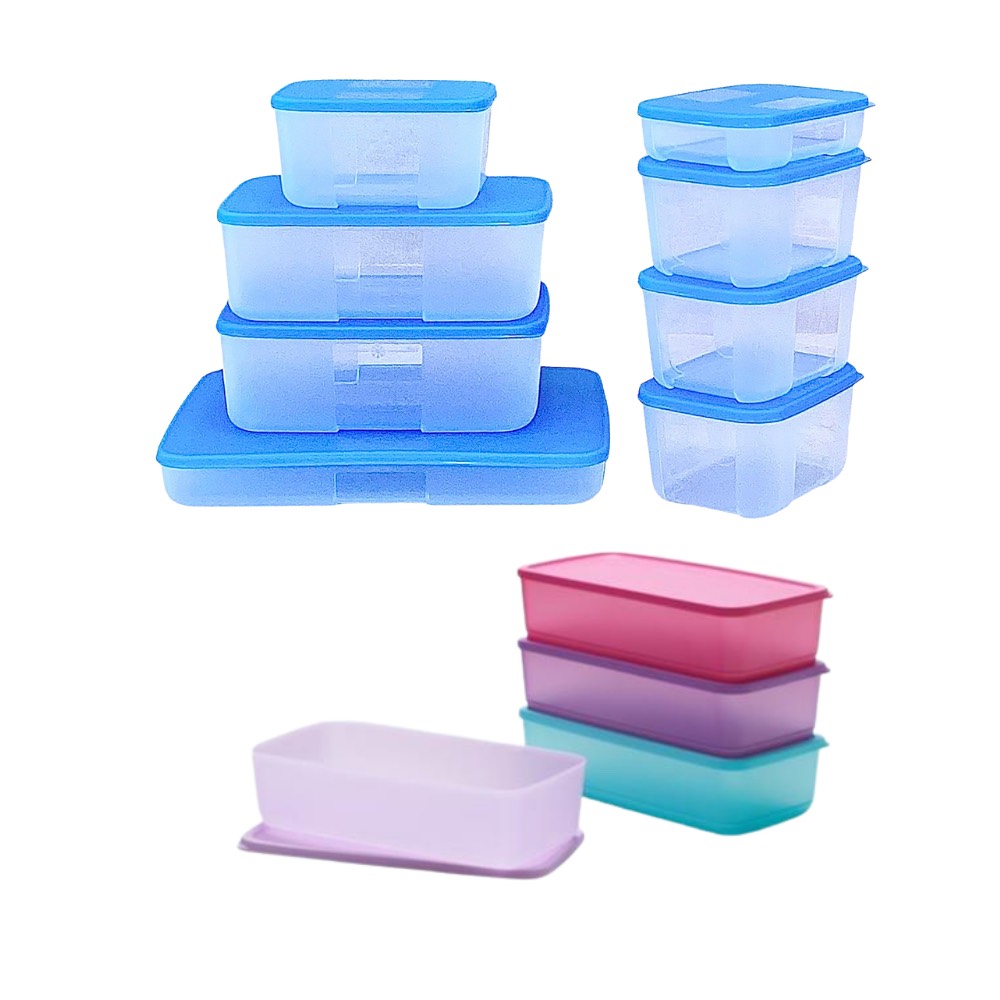 Bộ hộp trữ đông và trữ mát Tupperware Freezermate Jumbo + Pak N Stor (12 hộp)