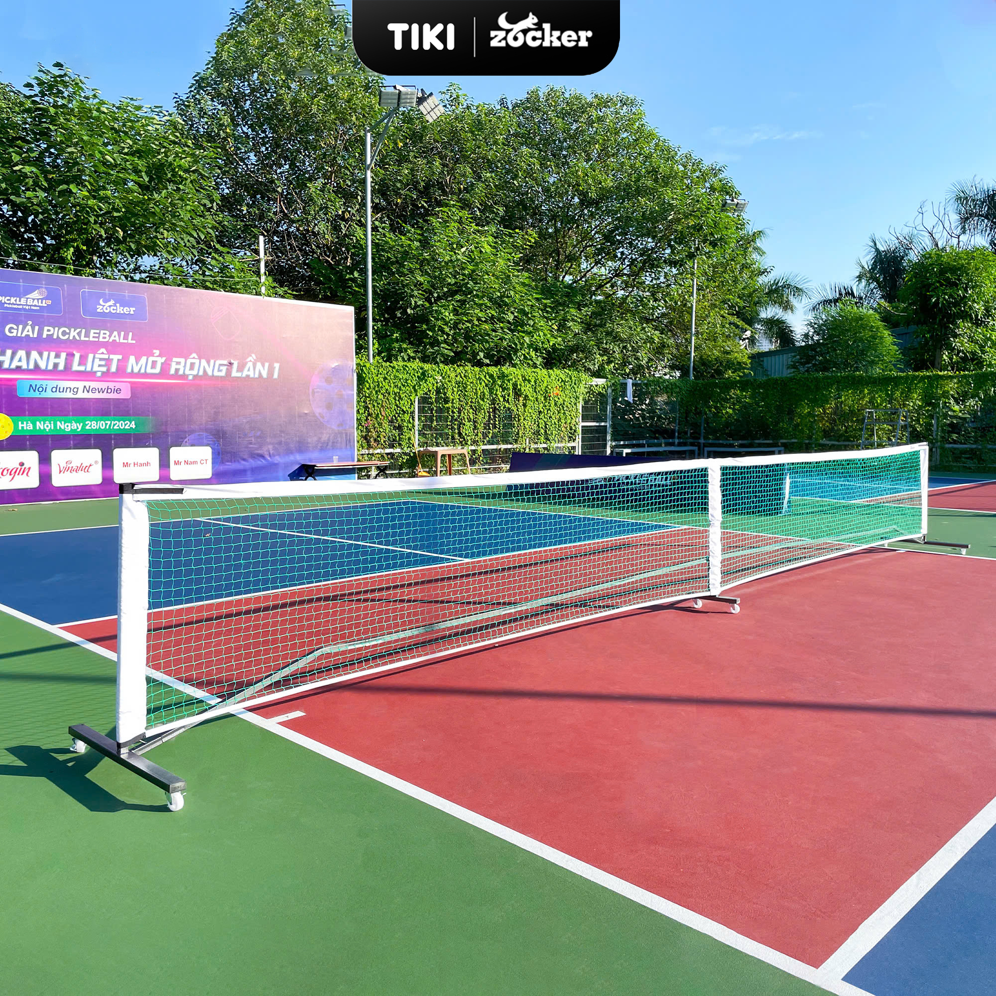 Khung Lưới Pickleball Zocker ZLP25 Đạt Chuẩn Thi Đấu Cao Cấp, Dễ Dàng Tháo Lắp Di Chuyển