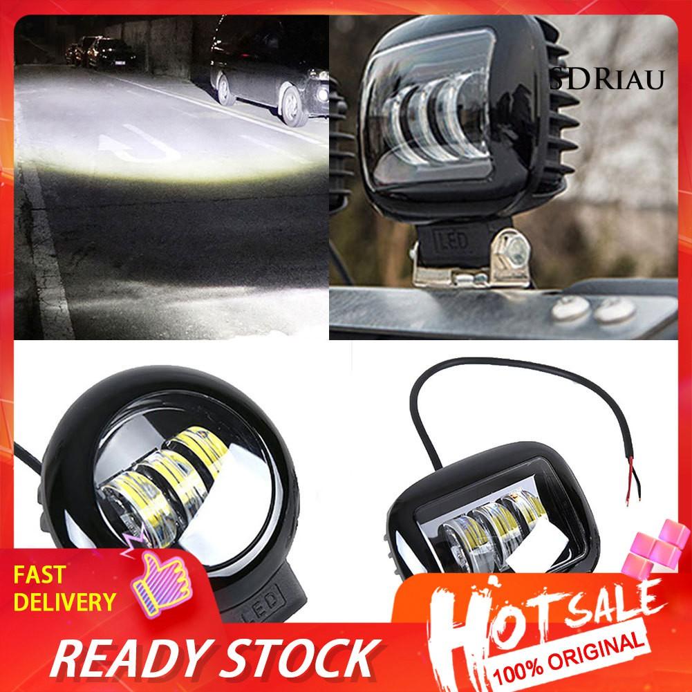 Đèn Led Hình Vuông / Tròn 30w 6000k Cho Xe Hơi
