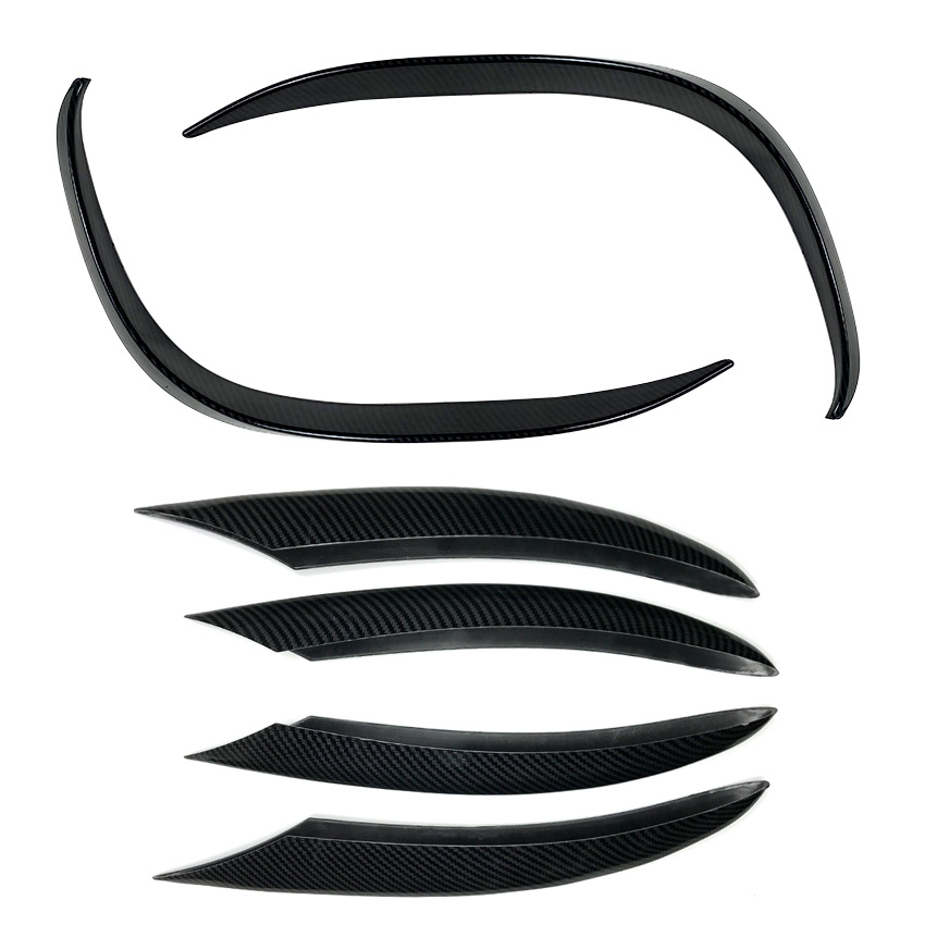 Nẹp Viền Carbon Bao Đèn Sương Mù Cản Trước Mercedes Benz C Class W205 C180 c200 C260 2019 2020 +