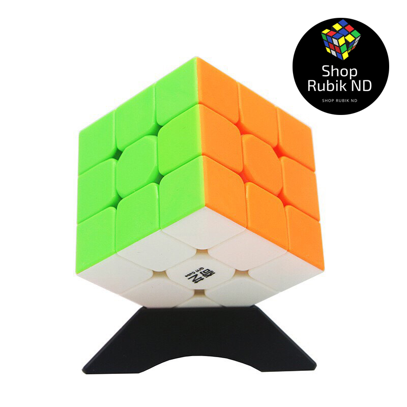 Rubik 3x3 QiYi Warrior S Stickerless Rubic 3 Tầng Không Viền