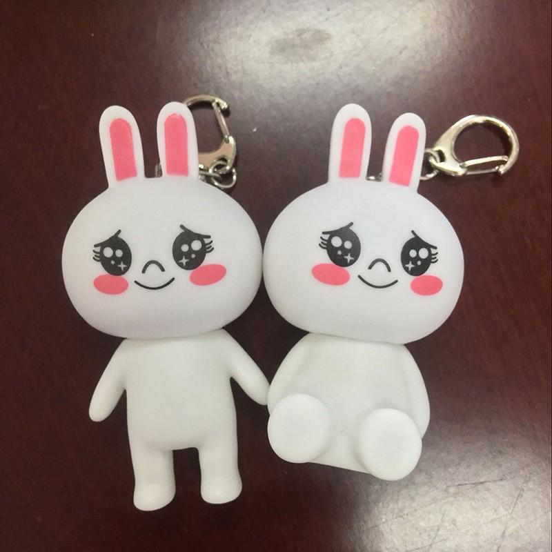 MÓC KHÓA THỎ TRẮNG VÀ GẤU BROWN-