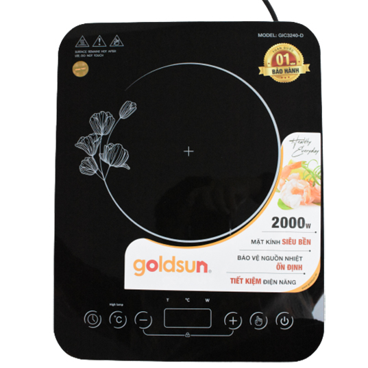 Bếp Điện Từ Đơn Goldsun GIC3240-D - Hàng Chính Hãng