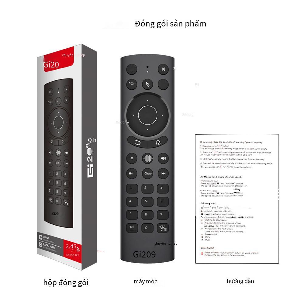 Phong cách mới nhất G20S Pro Airmouse chuột giọng nói USB2.4G giọng nói thông minh điều khiển từ xa