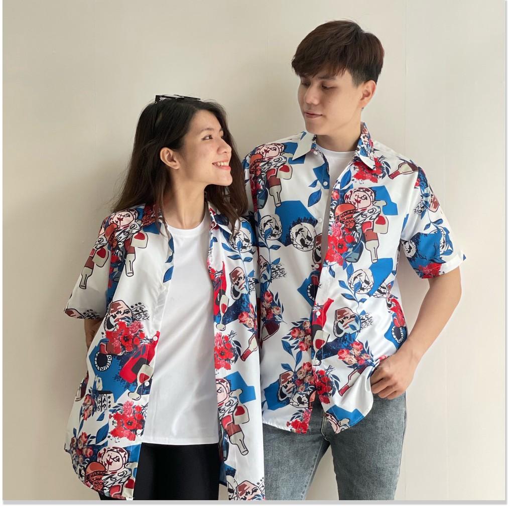 ÁO SƠ MI HOẠ TIẾT HOA MÀU CỰC ĐẸP , HOT 2021 KHÁNH AN STORE