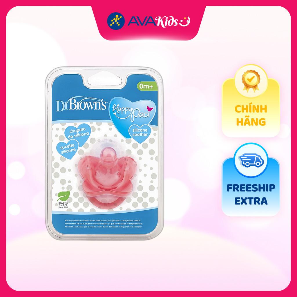 Ti ngậm Dr.Brown's chống vẩu (từ 0 tháng) - Màu xanh - Hàng Chính Hãng