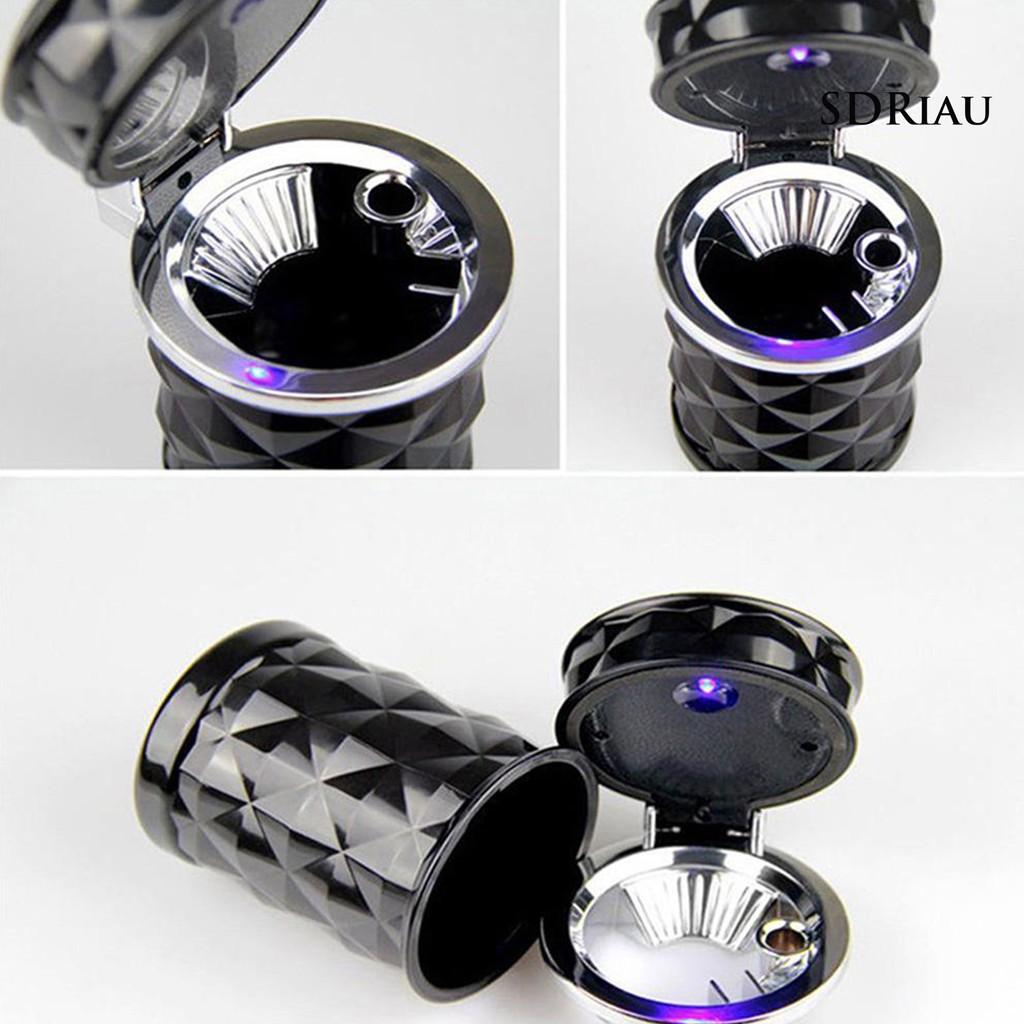 Giá Đỡ Gạt Tàn Thuốc Hình Trụ Có Đèn Led Báo Hiệu Tiện Dụng Cho Xe Hơi