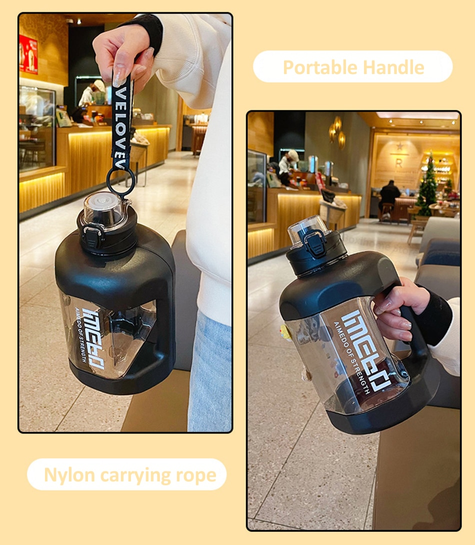 Bình Đựng Nước tập Gym đi du lịch 1800ml cao cấp Water Bottle