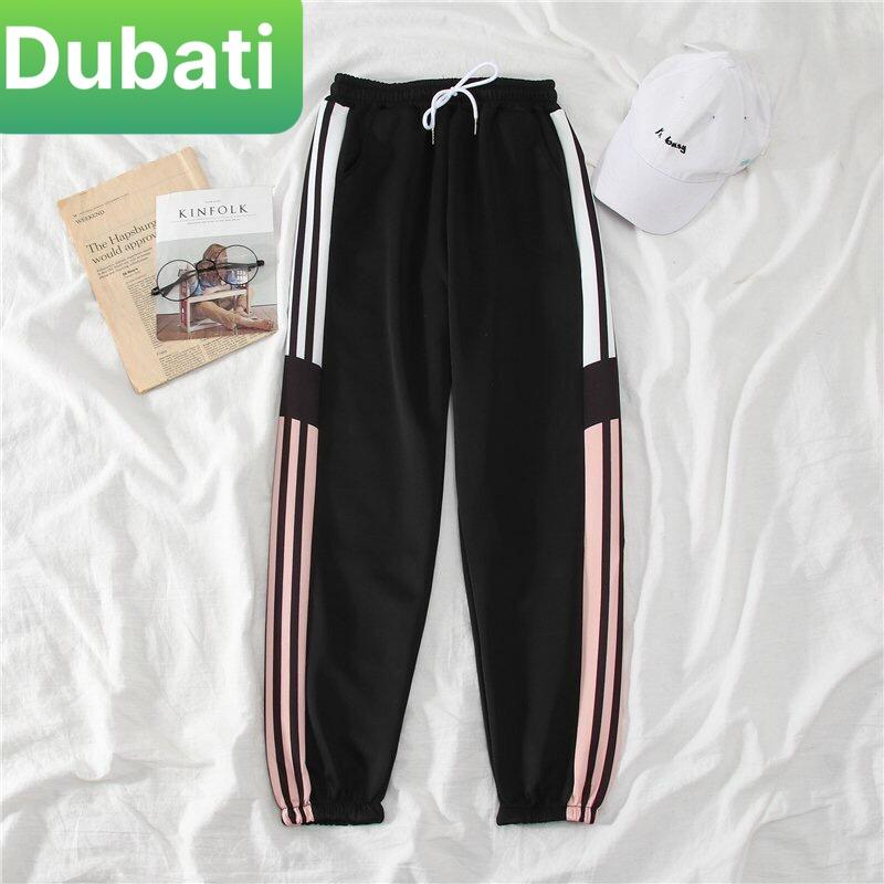 QUẦN JOGGER THỂ THAO 3 SỌC HỒNG CHẤT NỈ DA CÁ NAM NỮ CÓ PHONG CÁCH CAO CẤP -DUBATI FASHION