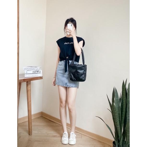 Áo sát nách buộc gấu girl power 72a03 by germe