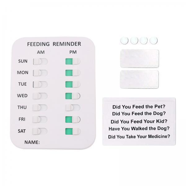 2-3pack Dog Pet Feeding Reminder Daily Indicat Home Prevent Overfeeding two rows