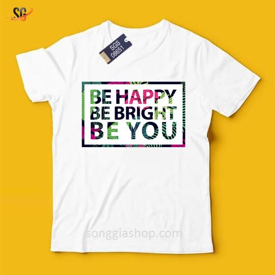 Áo Thun Be Happy - Thun Cotton - Đủ size Nam Nữ SGS8651