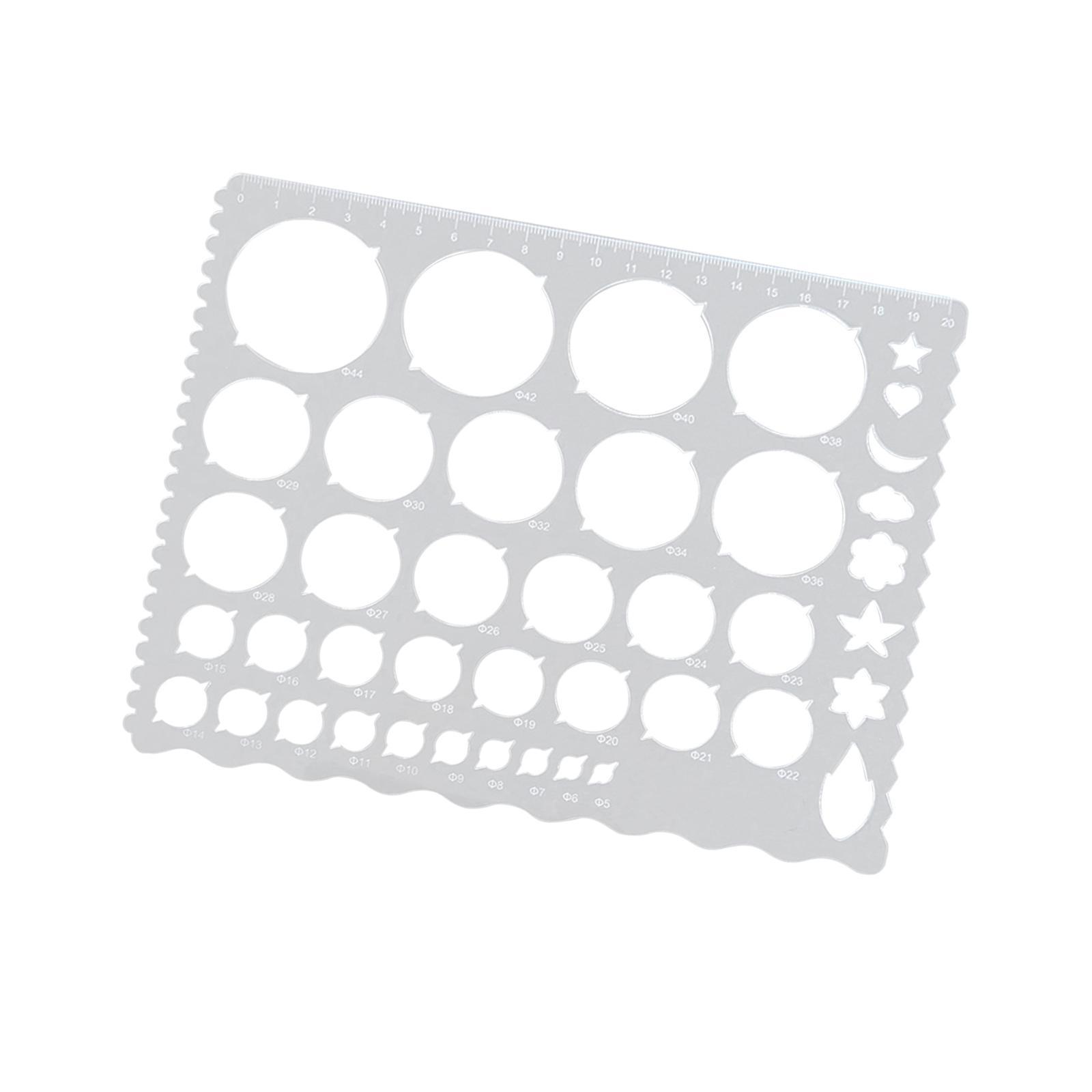 Paper Quilling Tool Stencil Circle Template Acrylic Ruler for Origami Craft