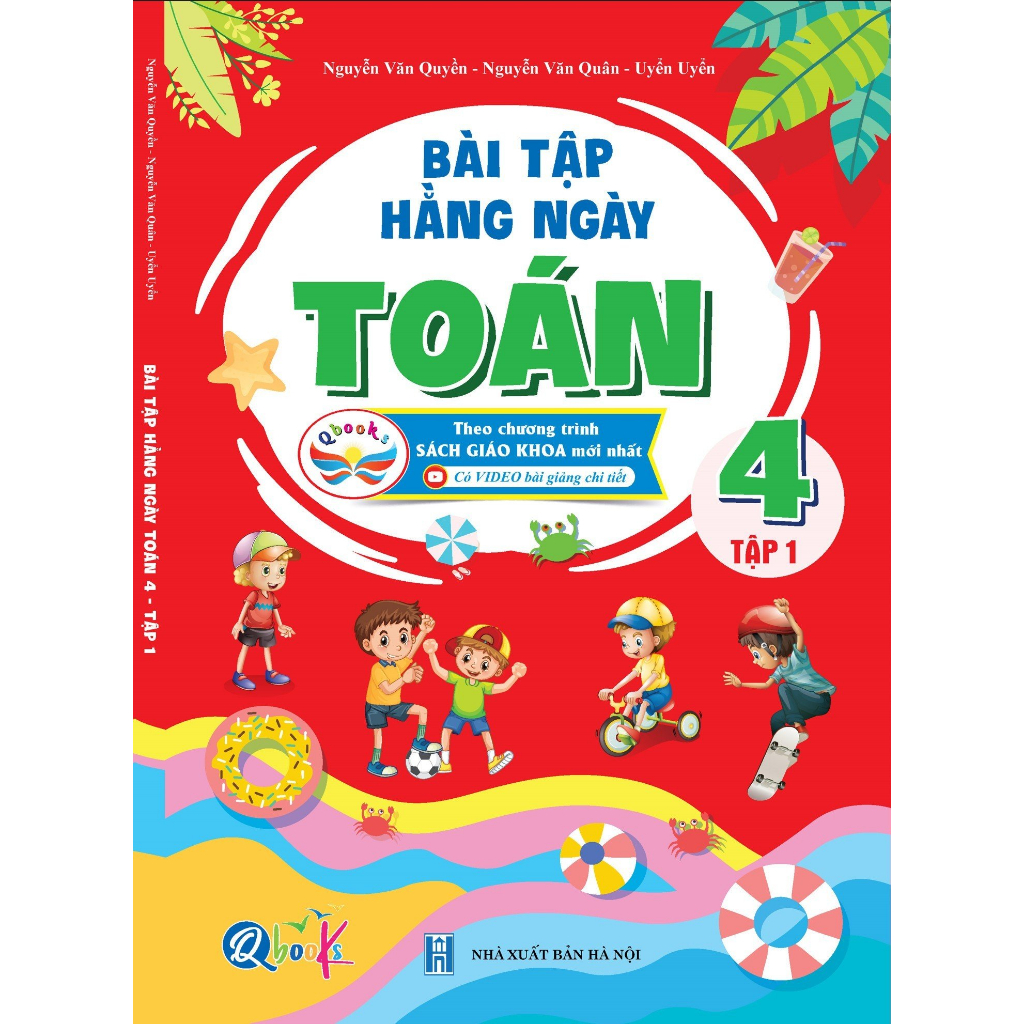 Sách - Combo Bài Tập Hằng Ngày Toán và Tiếng Việt 4 -Tập 1 - Có mã QR Video bài giảng