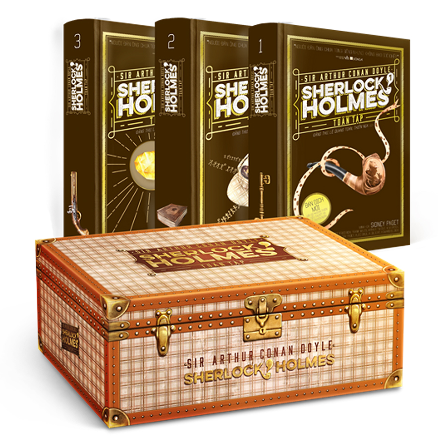 Sherlock Holmes Toàn Tập  (3 Tập - Bìa Cứng - Hộp Ngang)