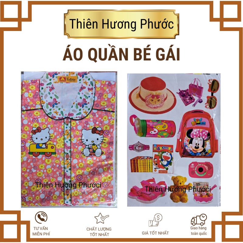 Quần áo bé gái vàng mã
