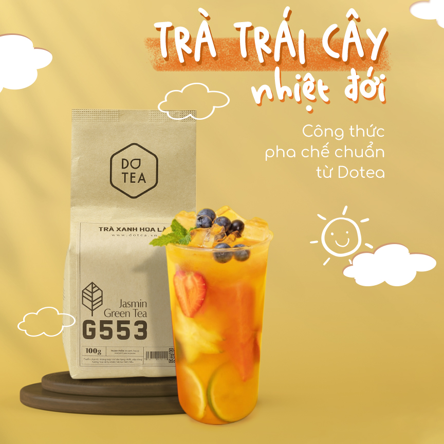 Trà Xanh Hoa Lài Gói 500g - 100g