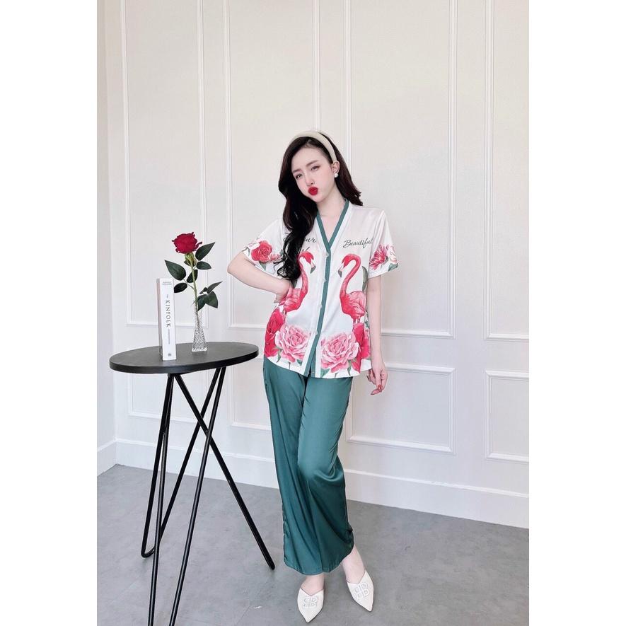 Bộ kiểu nữ dài cổ V