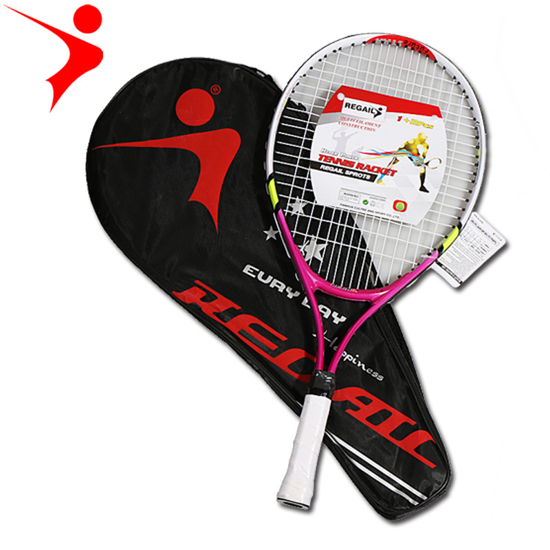 1 chiếc vợt tennis REGAIL dành riêng cho thanh thiếu niên khung hợp kim nhôm với dây nylon chắc chắn