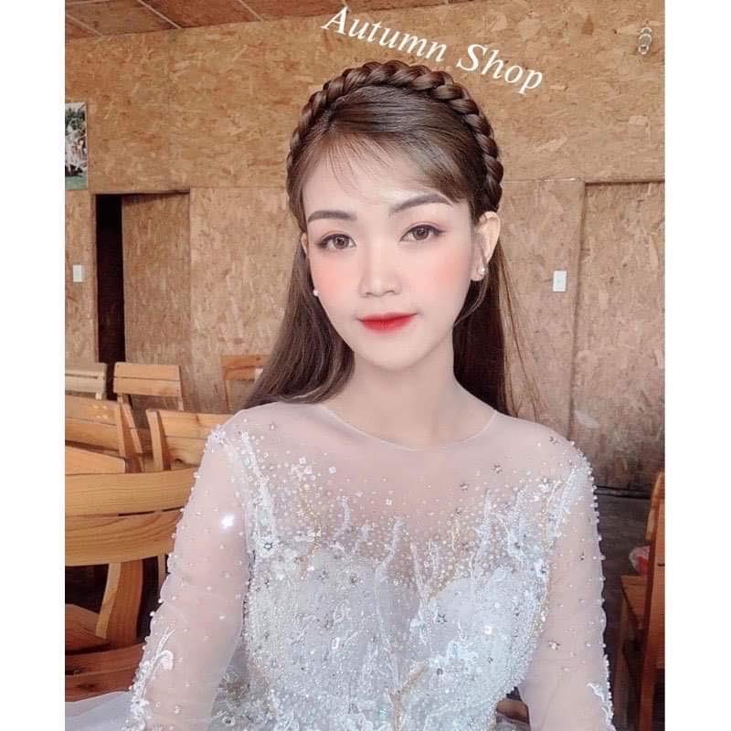 Băng đô cài tóc tết rít dễ thương