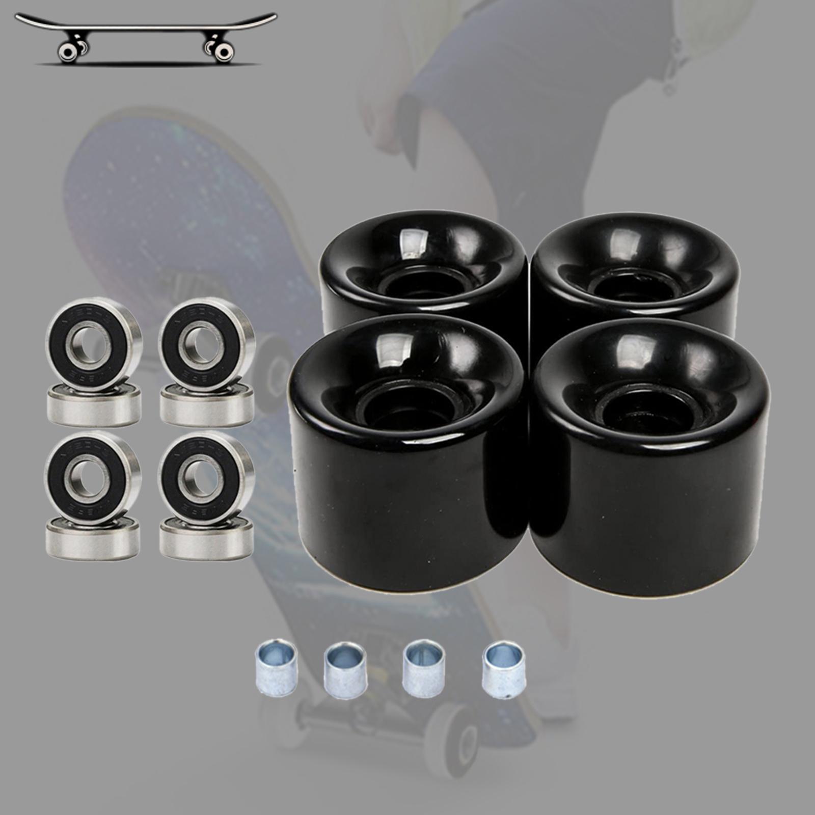 Skateboard Wheels with Bearings 60mm Wheels Set of 4