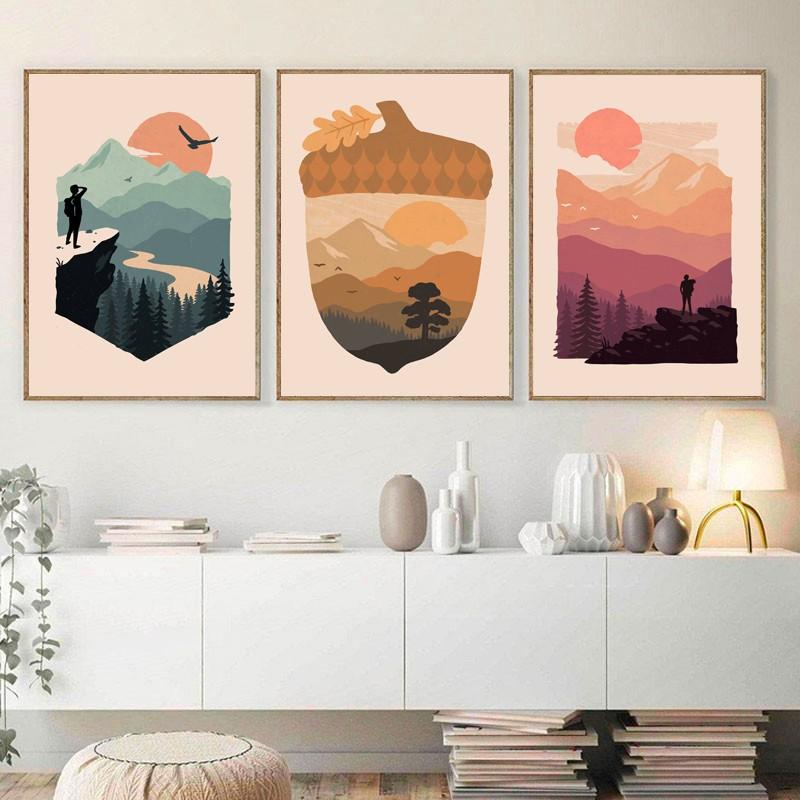 10 BỘ TRANH TREO TƯỜNG HIỆN ĐẠI CHỦ ĐỀ THIÊN NHIÊN