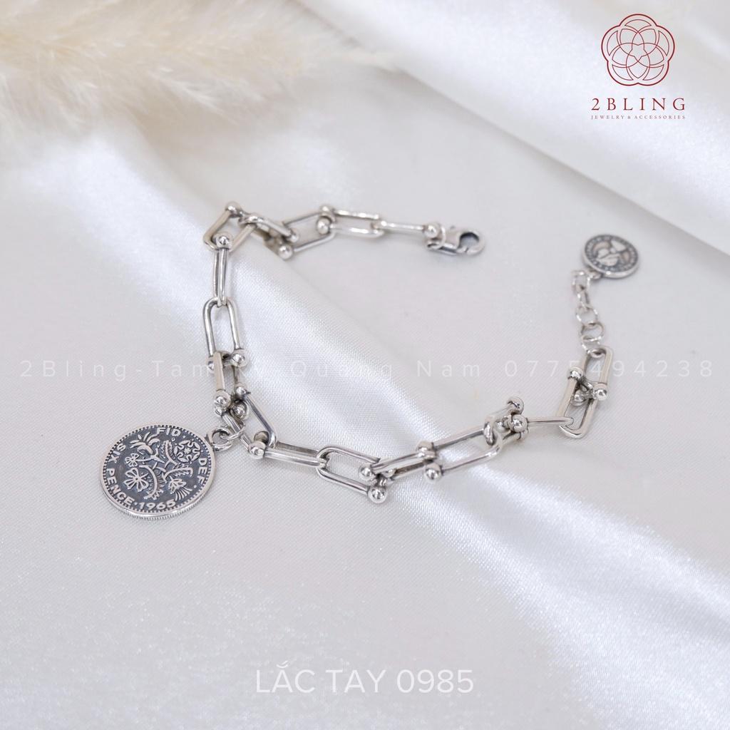 Lắc tay 2Bling thời trang mắt xích phong cách Hàn Quốc 0985
