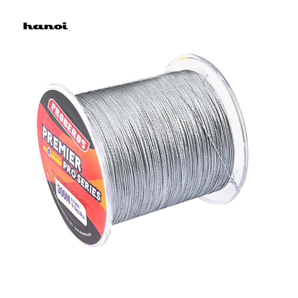 Cuộn dây câu cá PE dài 300M siêu bền tải trọng 6LB-100LB