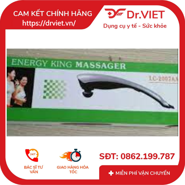 Máy Massage cầm tay A2007 Akiko-phương pháp massage cổ truyền với tia hồng ngoại, giúp giảm đau,mệt mỏi,thư giãn