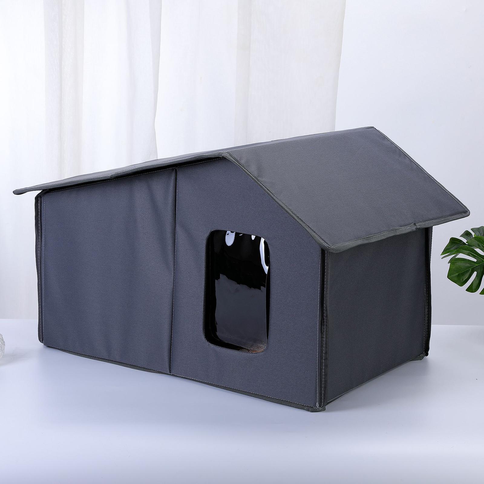 Cat House for Outdoor Detachable Breathable Nest Cozy Non Slip Dog House