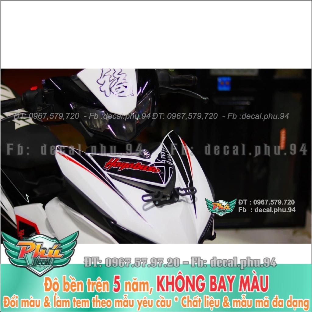 Tem Rời Exciter 150 Trắng đỏ đen hayabusa  -1