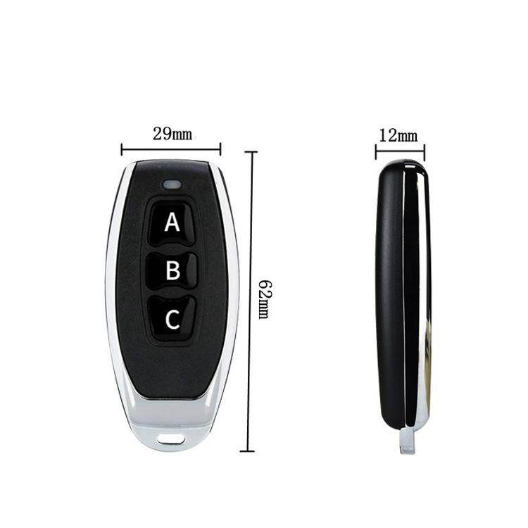 Giá thấp nhất ev1527 kim loại ớt 3 phím điều khiển từ xa van xả van điện tử xe điện chìa khóa điều khiển từ xa 433M