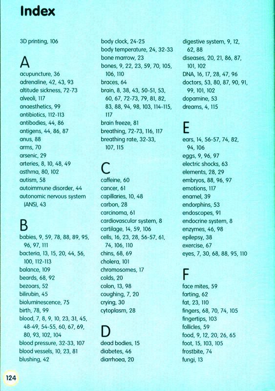 Sách Usborne 100 Things to know about the Body