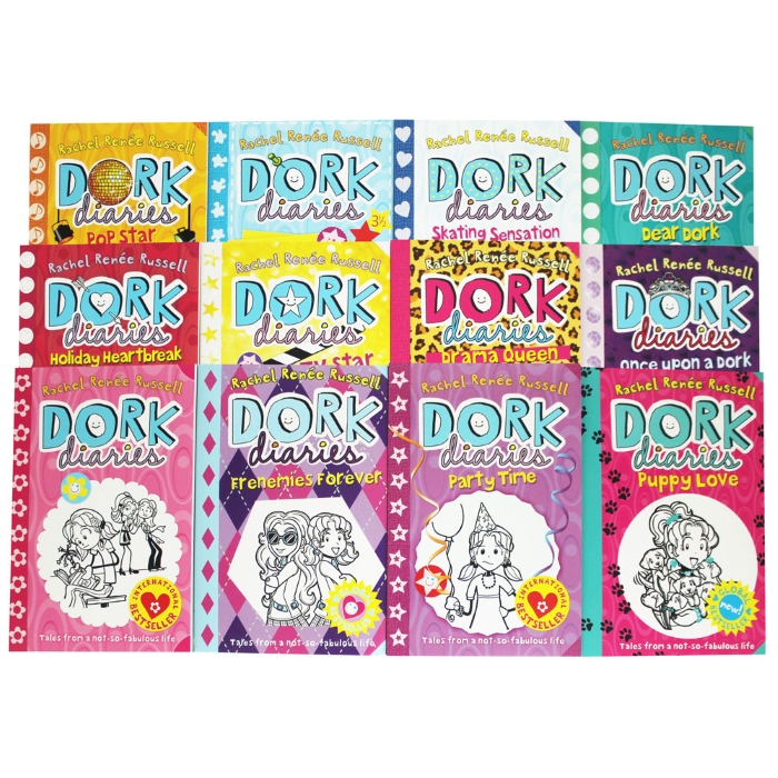 Truyện thiếu nhi tiếng Anh - Dork Diaries 12 Books Collection Set