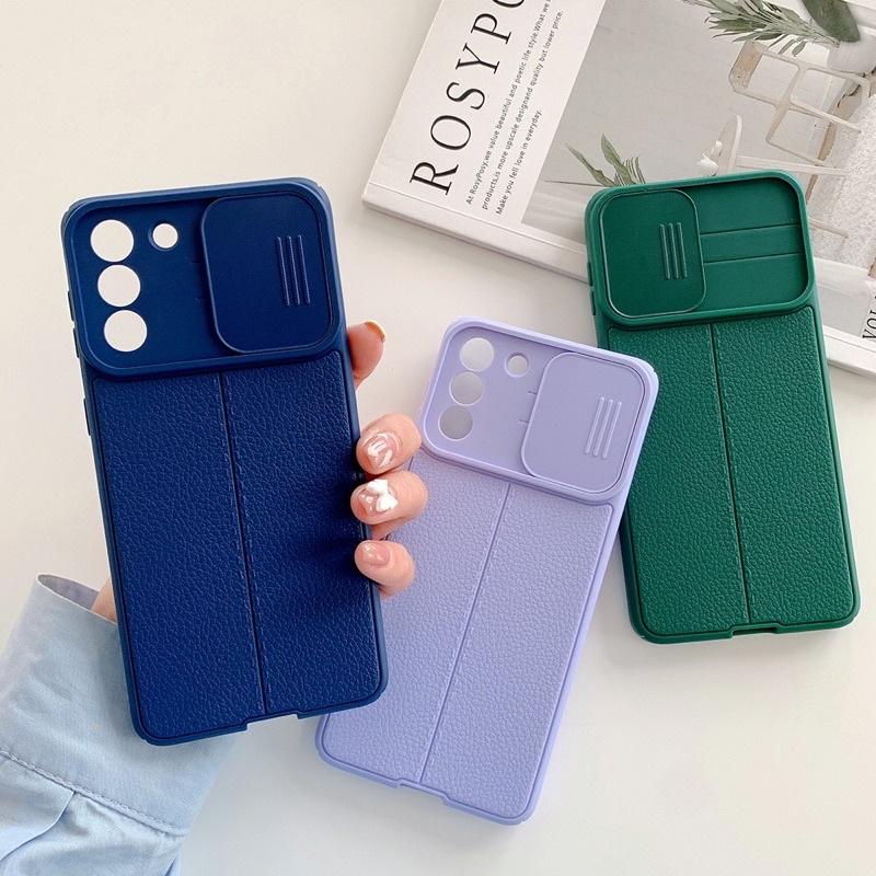Ốp lưng dành cho Galaxy S21 FE, S20 FE, S21 Ultra mặt lưng nhám có nắp bảo vệ camera