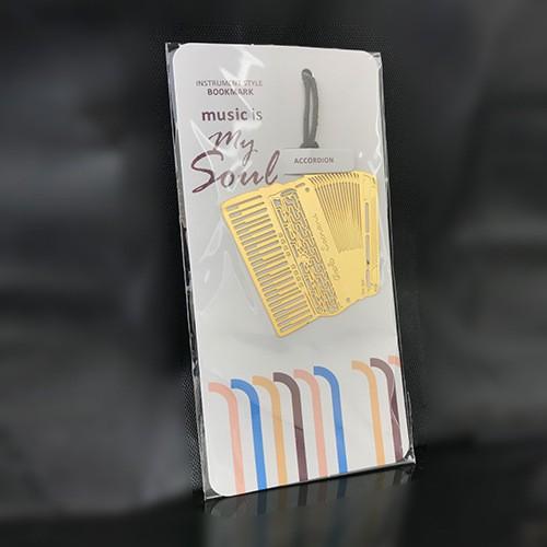 Bookmark nhạc cụ tinh tế kim loại mạ vàng dây buộc sáng tạo dấu trang văn học âm nhạc