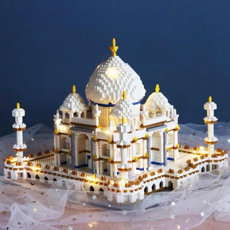 HÀNG SẴN- ĐỒ CHƠI XẾP HÌNH LẮP RÁP KIẾN TRÚC KỲ QUAN THẾ GIỚI ĐỀN MỘ TAJ MAHAL ẤN ĐỘ