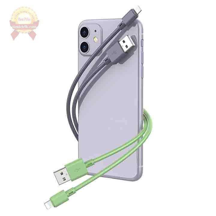 Dây cáp uốn dẻo sạc nhanh QC 3.0 silicon Type C Lightning USB dài 1m 3m cho điện thoại