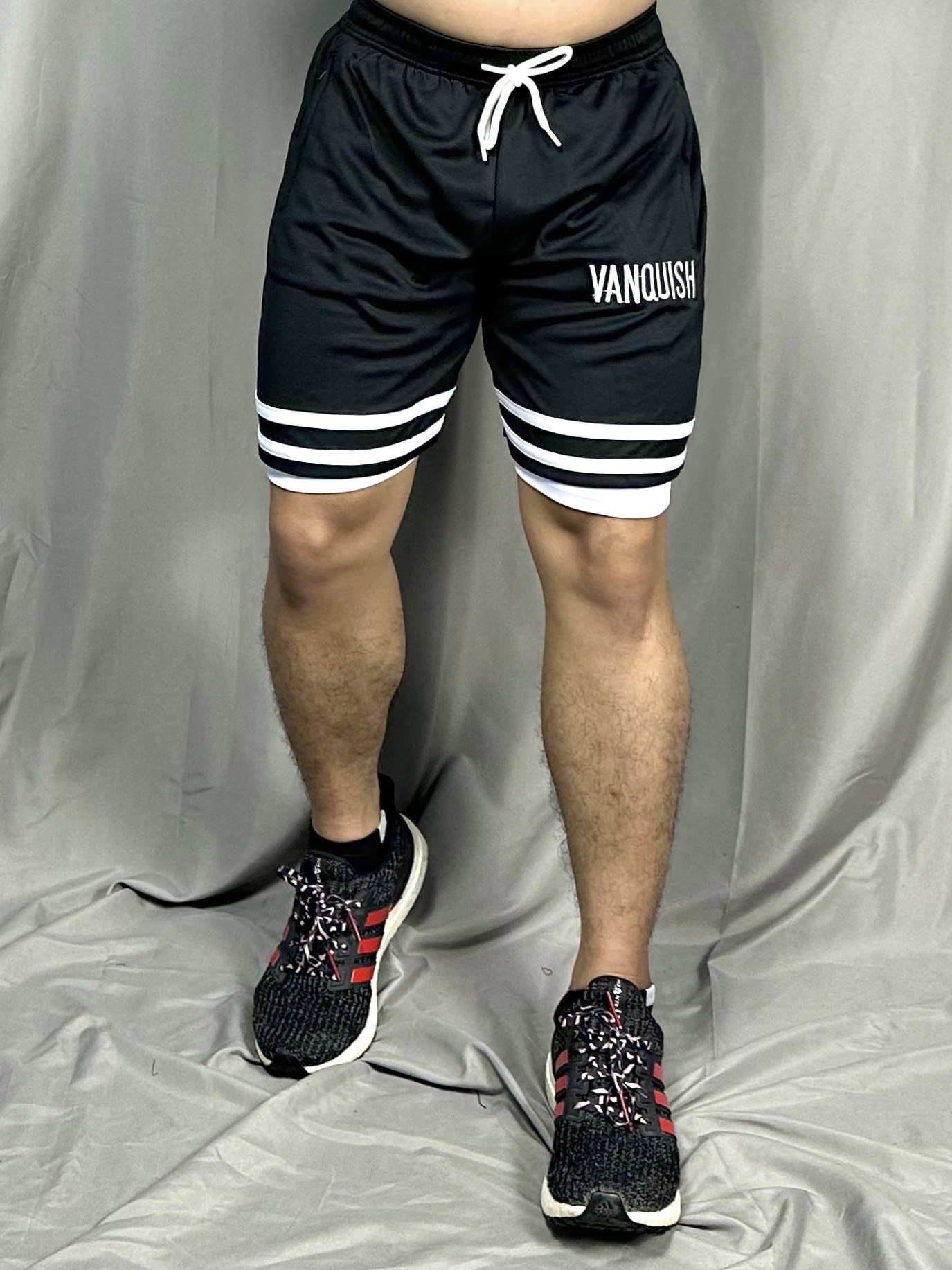 Quần 2 lớp tập gym nam DOGYMSHOP thun lỗ kim thoáng khí khi chơi thể thao QV2L2
